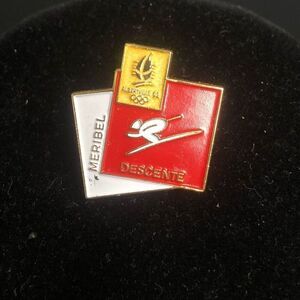 official downhill ski venue 1992 albertville olympic games pin badge travel pin